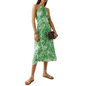 FAITHFULL Taormina Midi Dress - Green - $199 MSRP